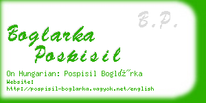 boglarka pospisil business card